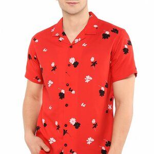Asos Design Relaxed Camp Shirt Button Down Shirt Size 4XL